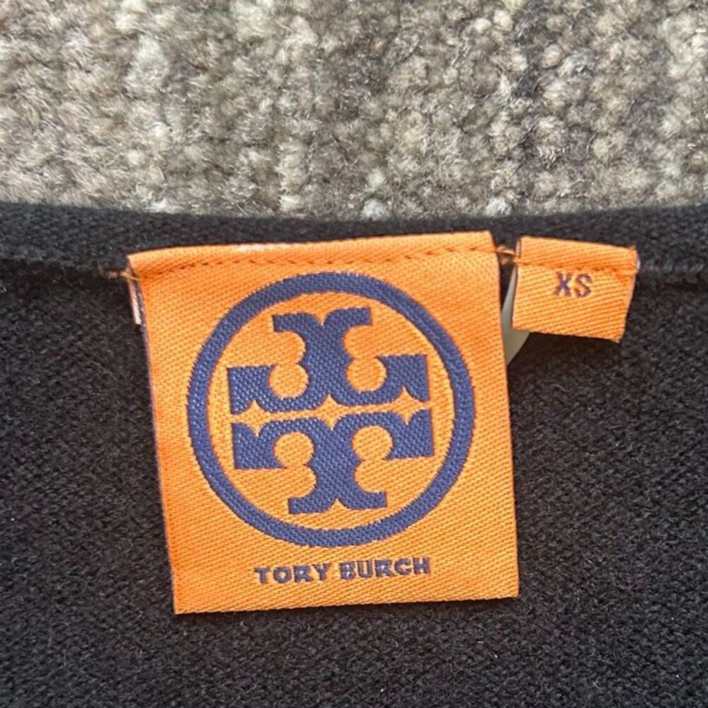 Tory Burch Black Cashmere Tunic Sweater, Size XS - Picture 3 of 8